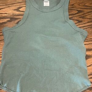 PINK Victoria's Secret Green Tank Top